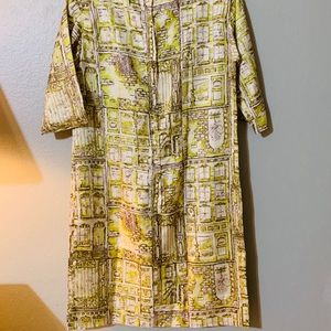 Early 1960s silk shift dress.